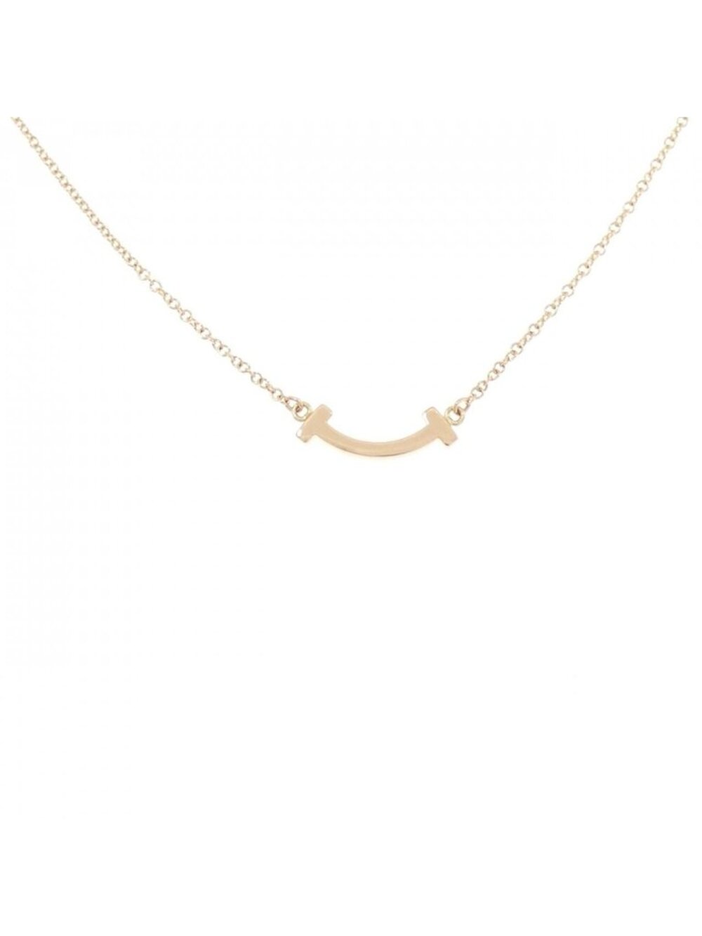 Tiffany & Co T Smile Mini Necklace